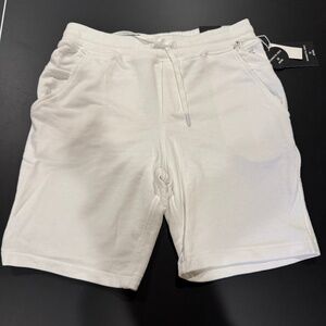 Mens Kenneth Cole Active, The Terry Jogger Short, NWT, White